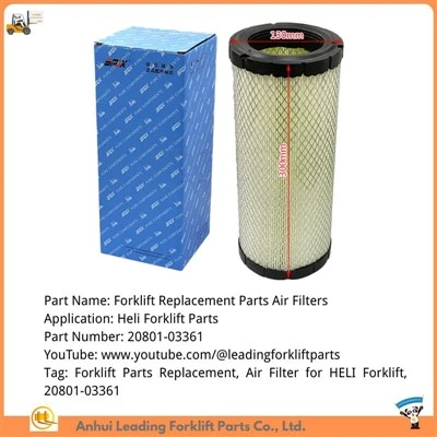 Filtres de peces de recanvi de carretons elevadors|Filtres d'aire per a carretons elevadors HELI|20801-03361