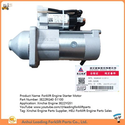 3E22RG40-51100|Motor d'arrencada de carretons elevadors HELI|Proveïdor de peces de motor Xinchai|Recanvis per a carretons elevadors